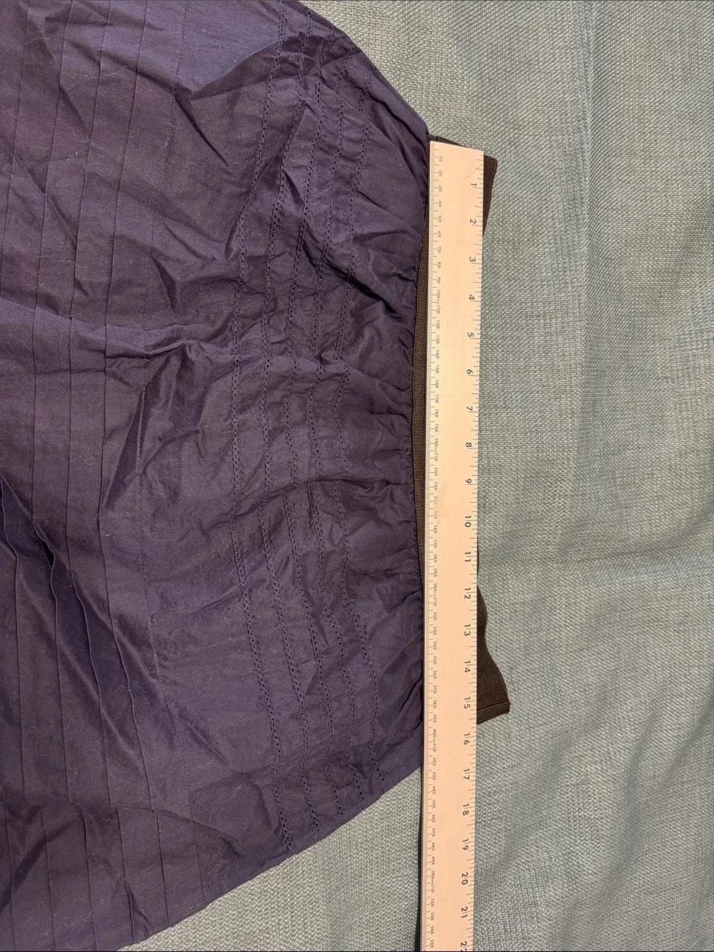 Alfani A-Line Skirt with Elastic Waistband Women's Size Petite Medium Navy Blue